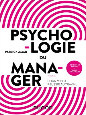 cover image of Psychologie du manager
